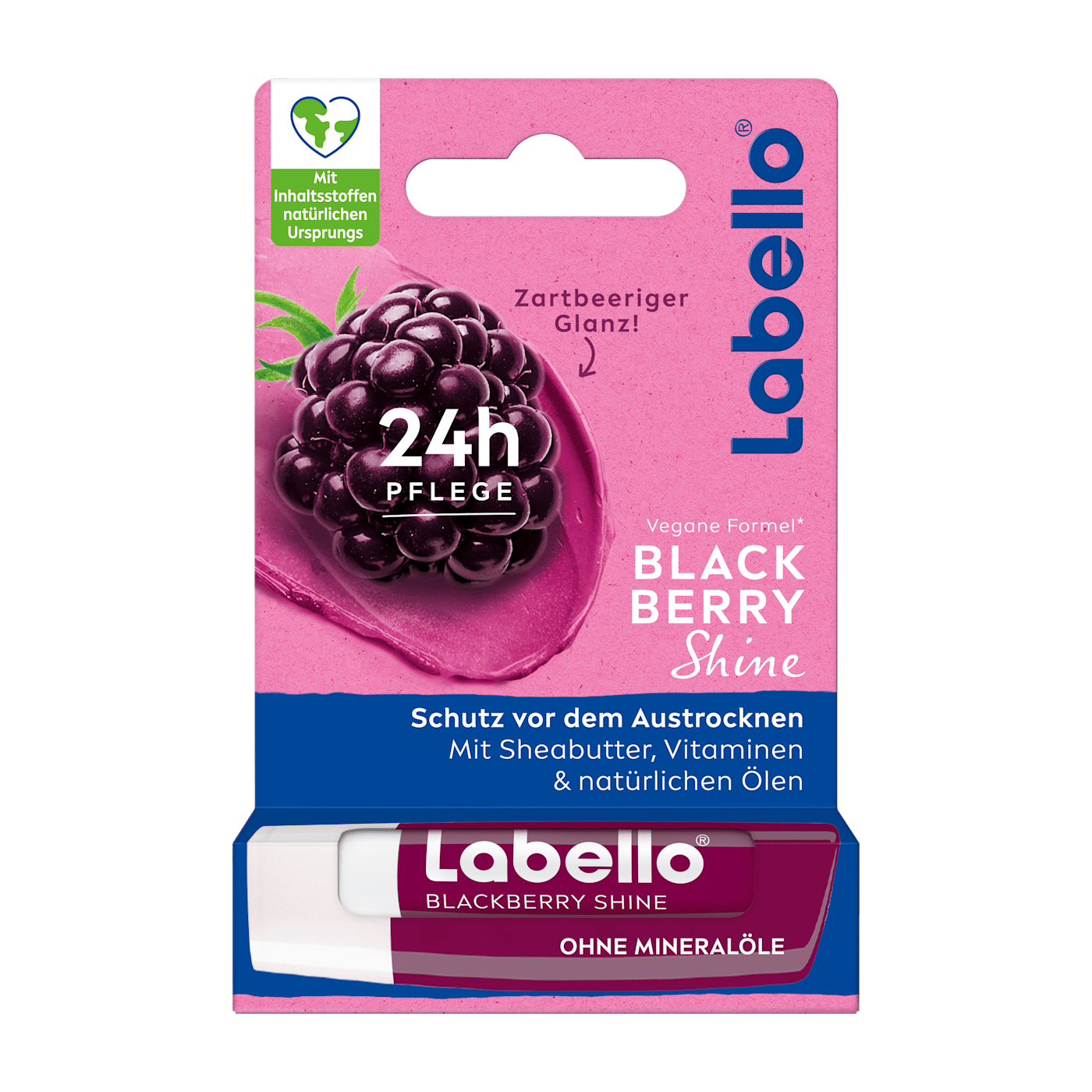  Son dưỡng môi Labello Blackberry Shine – Dưỡng ẩm & Màu sắc quyến rũ 