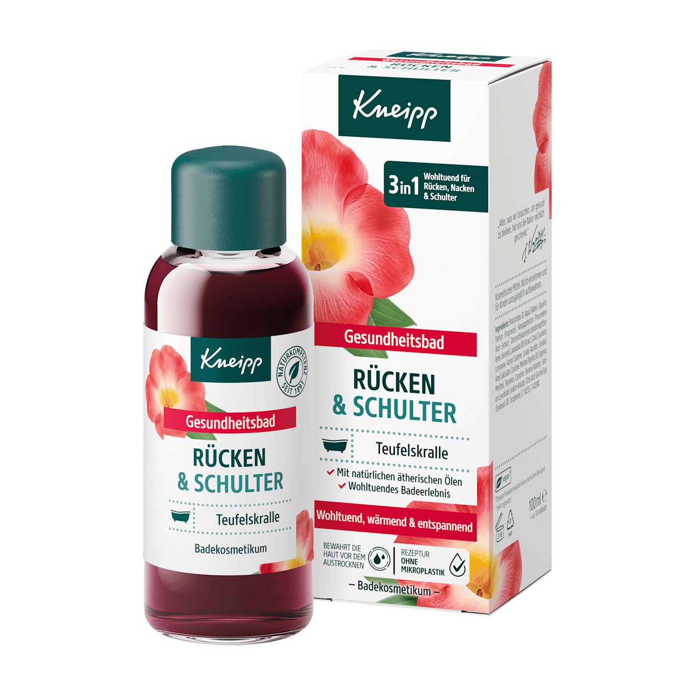  Dầu tắm thảo mộc Kneipp Rücken & Schulter 100ml – Thư giãn lưng và vai 