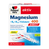  Doppelherz Magnesium 400 + Vitamin B6, B12 + Axit Folic – Bột uống trực tiếp 20 gói 
