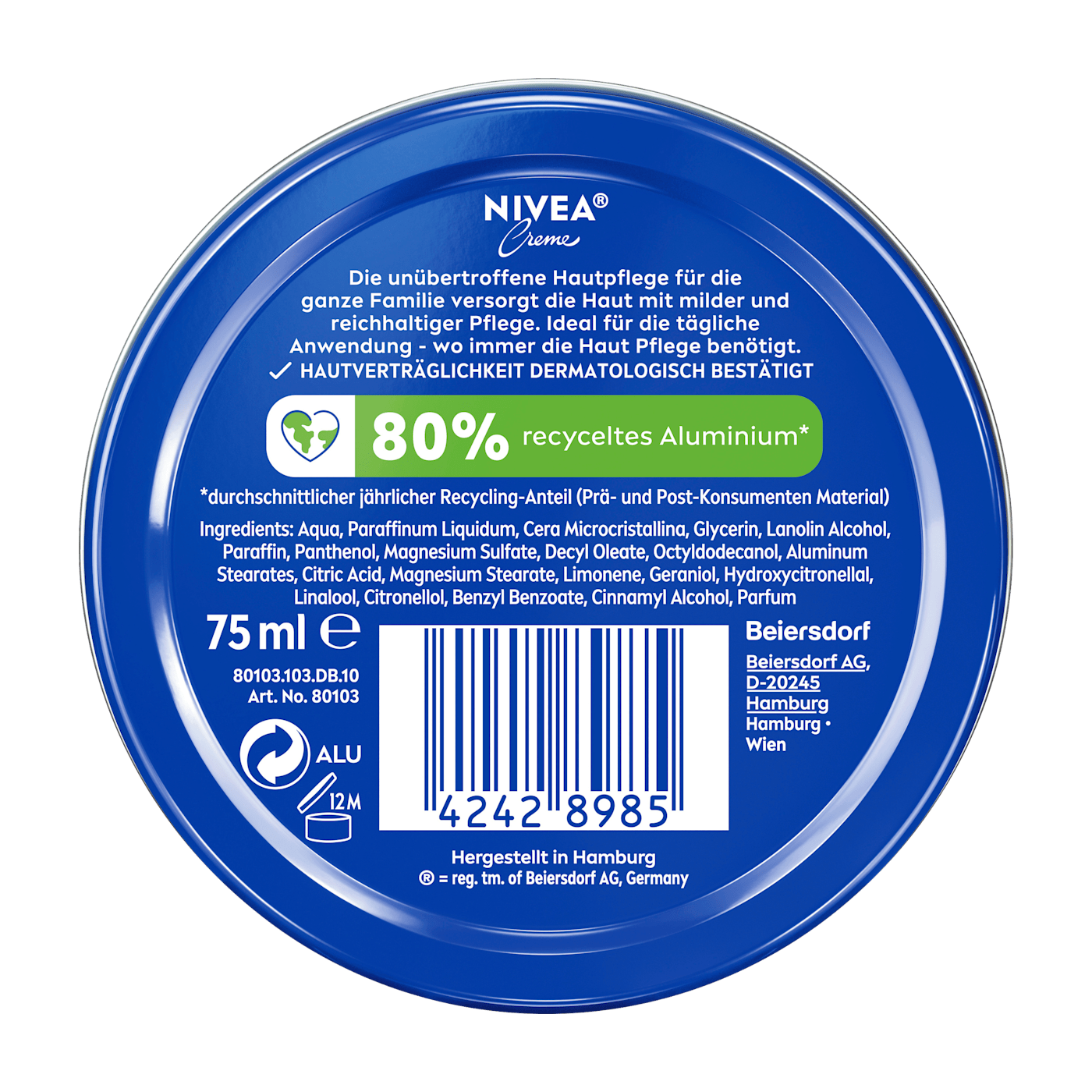  Kem dưỡng da Nivea Creme 75ml – Dưỡng ẩm chuyên sâu, làm mềm và bảo vệ da 