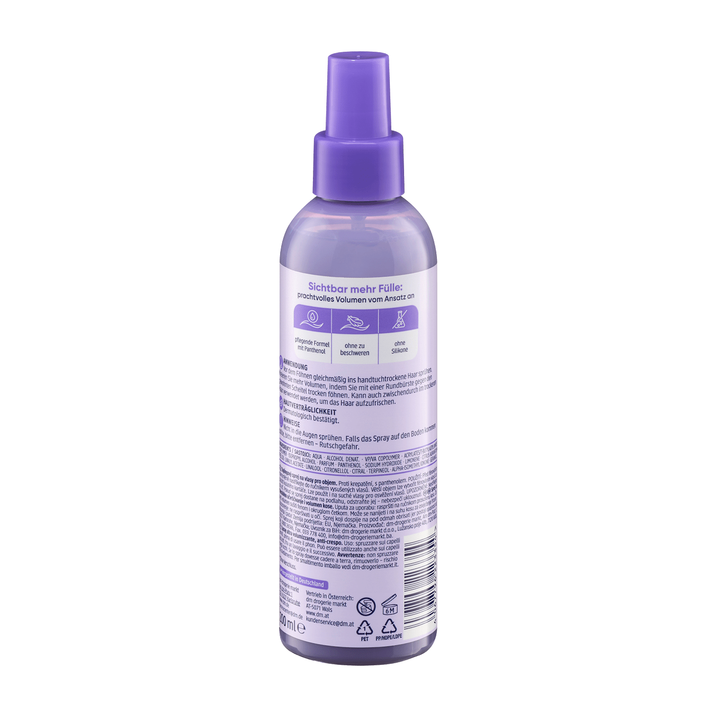  Xịt tạo kiểu tóc Balea Ultra Volumen 200ml – Giữ nếp nhẹ nhàng, tạo độ phồng, không bết dính 