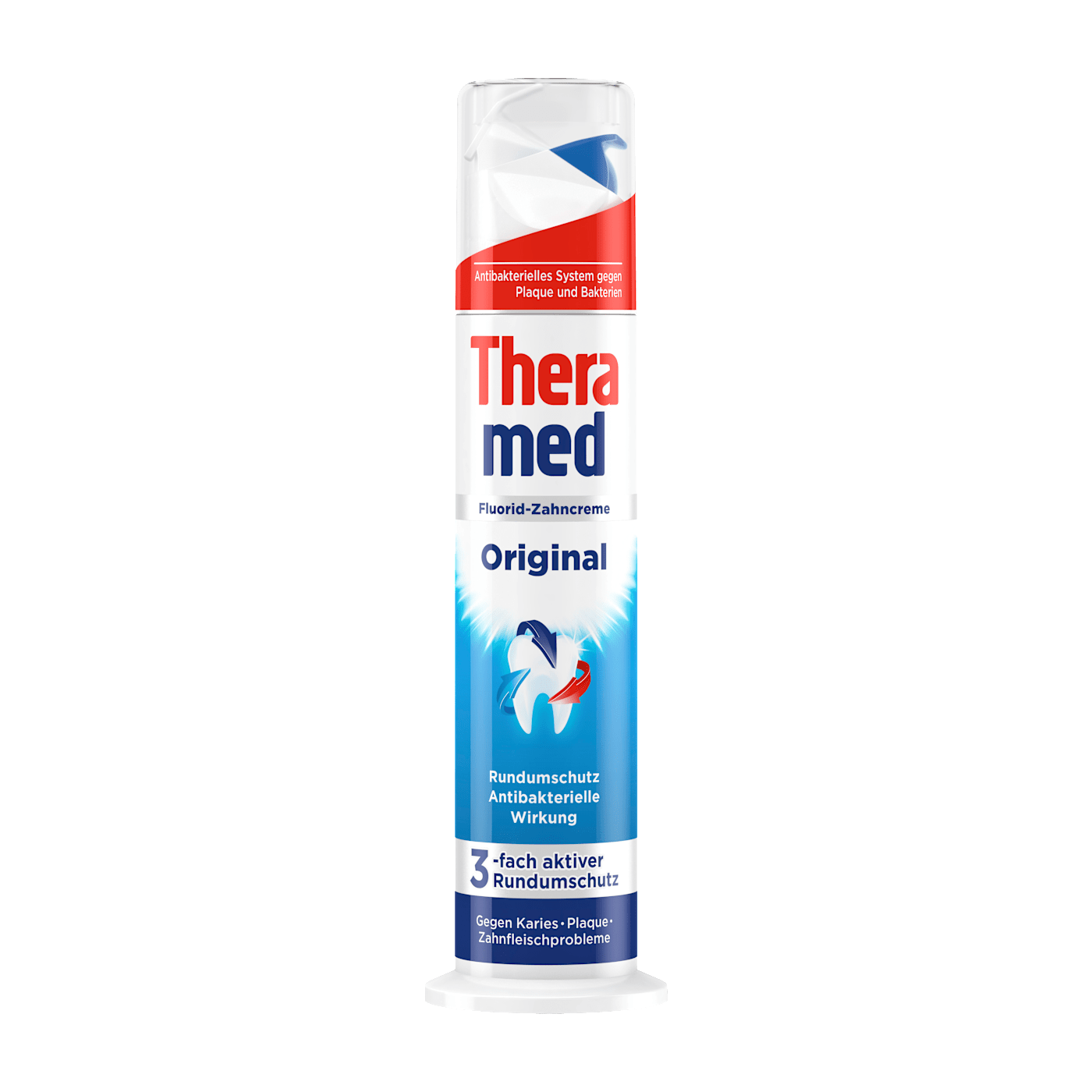  Kem đánh răng ống Theramed Original 100ml – Thiết kế nhấn tiện lợi, bạc hà thơm mát, nhập khẩu Đức 