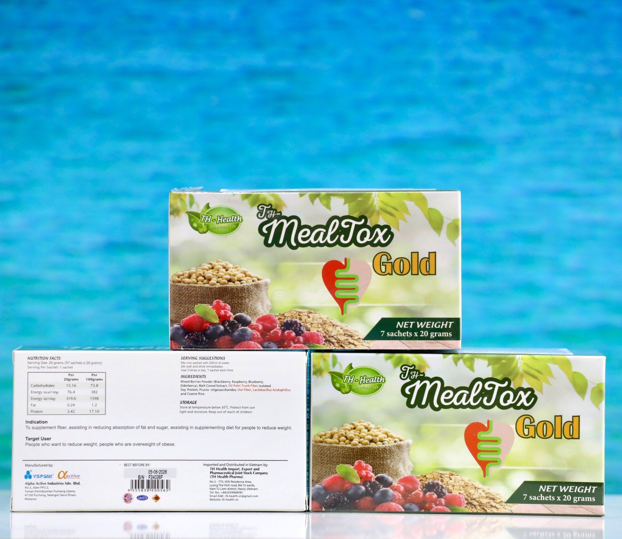  Thực phẩm bảo vệ sức khỏe TH-Mealtox GOLD (Hộp 7 gói) 