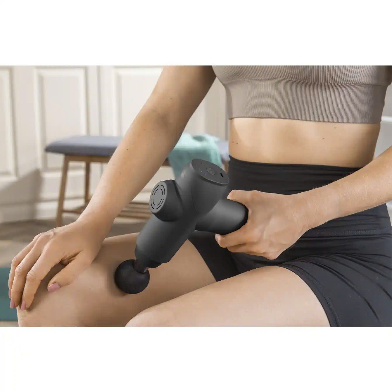  Máy mát xa đấm lưng, đùi giãn cơ hãng Ideenwelt, máy giãn cơ cầm tay pin sạc 