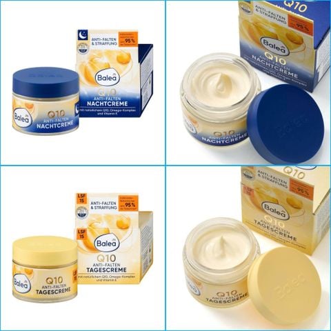  Bộ kem dưỡng da ban ngày và ban đêm Balea Q10 - chăm sóc toàn diện cho làn da tươi trẻ. 