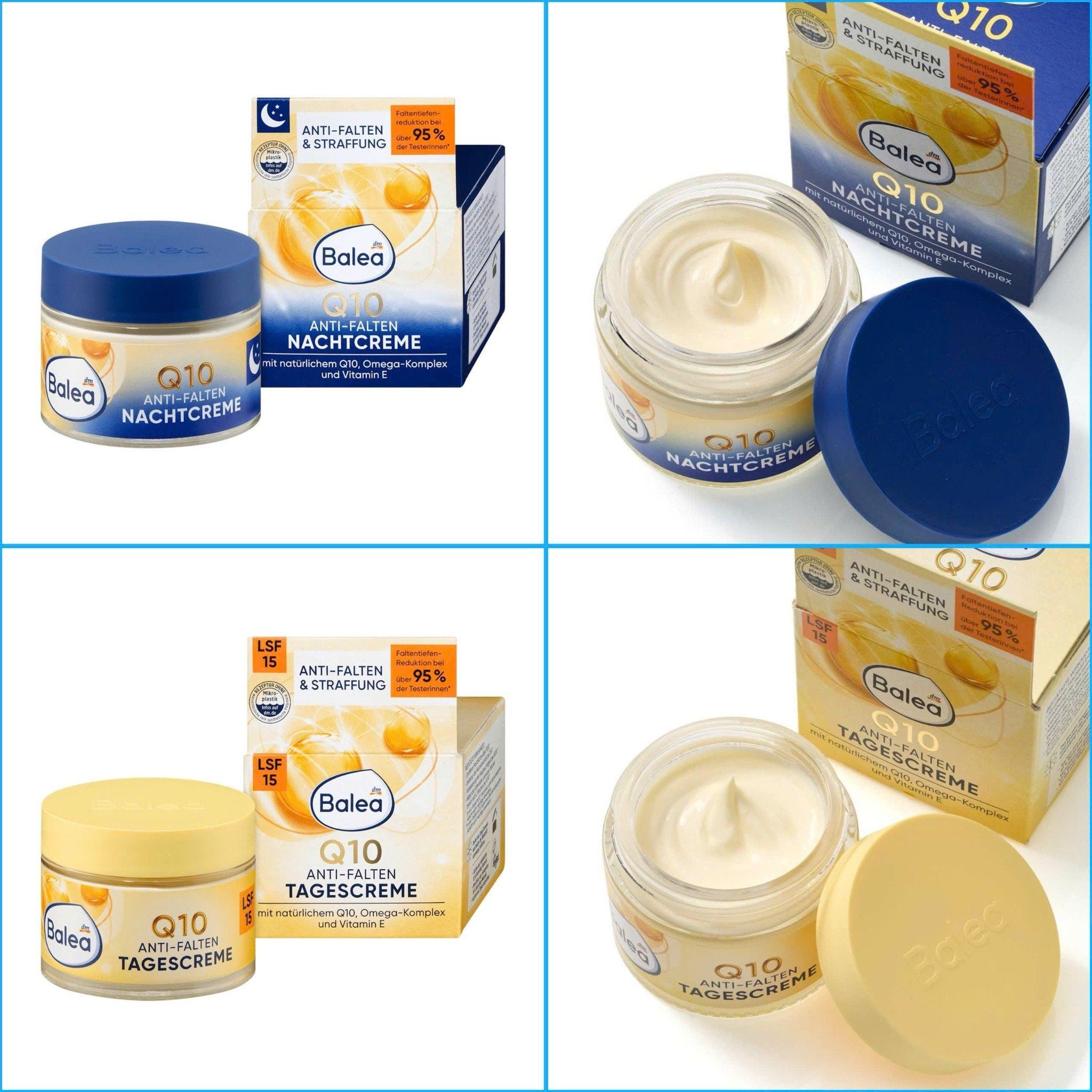  Bộ kem dưỡng da ban ngày và ban đêm Balea Q10 - chăm sóc toàn diện cho làn da tươi trẻ. 