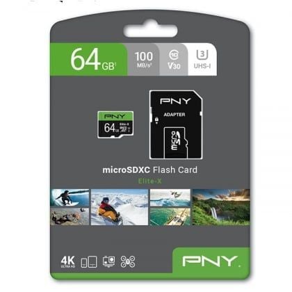 Thẻ nhớ MicroSD PNY Elite-X 64GB