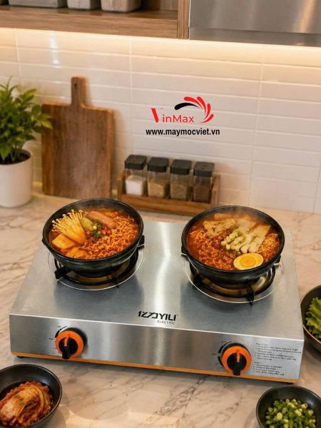 Bếp Gas Inox 2 Họng Turbo TBB2H