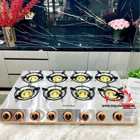 Bếp Gas Nấu Mì Cay 8 Họng Yili YL08