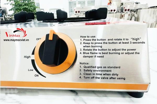 Bếp Gas Nấu Mì Cay 8 Họng Yili YL08