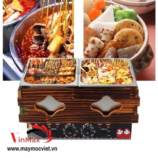 Nồi Nhúng Lẩu Xiên Que ODEN HJ-2 Đơn 18 Ngăn
