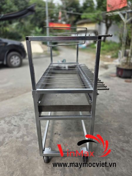 Bếp Nướng Than Hoa Quạt Gió 2 Tầng 22 Xiên VMN225