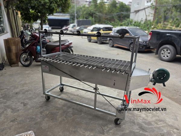 Bếp Nướng Than Hoa Quạt Gió 2 Tầng 22 Xiên VMN225