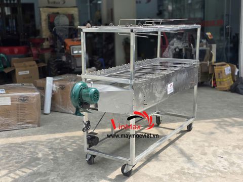 Bếp Nướng Than Hoa Quạt Gió 2 Tầng 22 Xiên VMN225