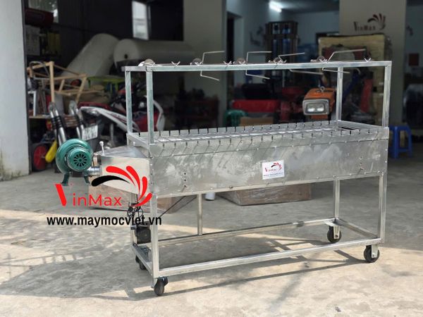 Bếp Nướng Than Hoa Quạt Gió 2 Tầng 22 Xiên VMN225