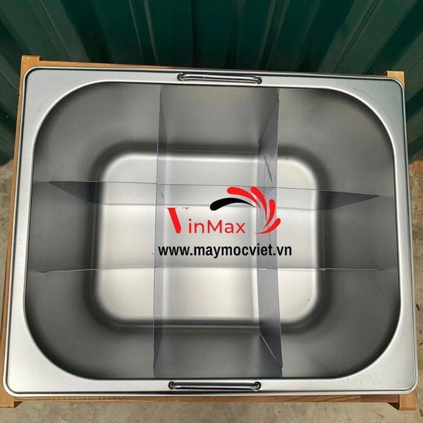 Nồi Nấu Lẩu Nhúng Xiên Que Ốp Gỗ HJ-1 Loại 9 Ngăn