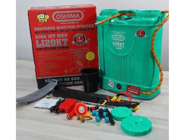 Máy Phun Thuốc Trừ Sâu Dùng Điện Oshima Li20KT (1 Pin)