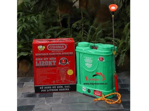 Máy Phun Thuốc Trừ Sâu Dùng Điện Oshima Li20KT (1 Pin)