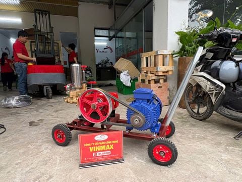 Bộ Xịt Rửa Dây Đai 7.5HP CS120 Motor Toàn Phát 5.5kW