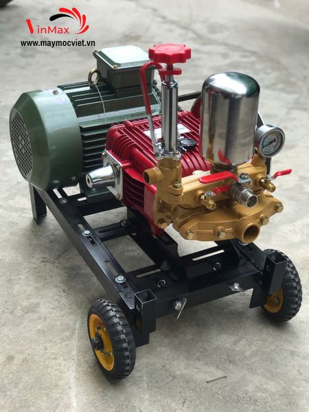 Máy Rửa Xe Áp Lực Cao Nakawa NK3098 Lắp Motor 4KW Việt Hung