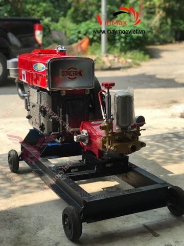 Máy xịt sát trùng chuồng trại động cơ dầu D15, đầu xịt 7HP VMX157