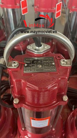 Máy Bơm Chìm Cắt Rác Long Việt SPC750 0.75kW