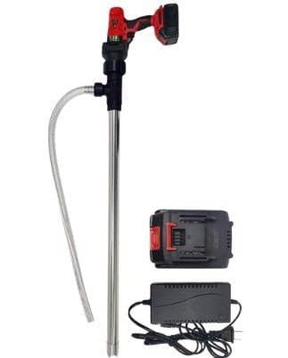 Bơm dầu nhớt, hóa chất thùng phuy chạy pin Turbo TBB750