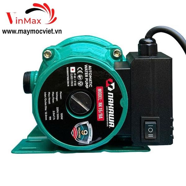 Máy Bơm Tăng Áp đường ống Tự Động 100W Nakawa NK 15-9A