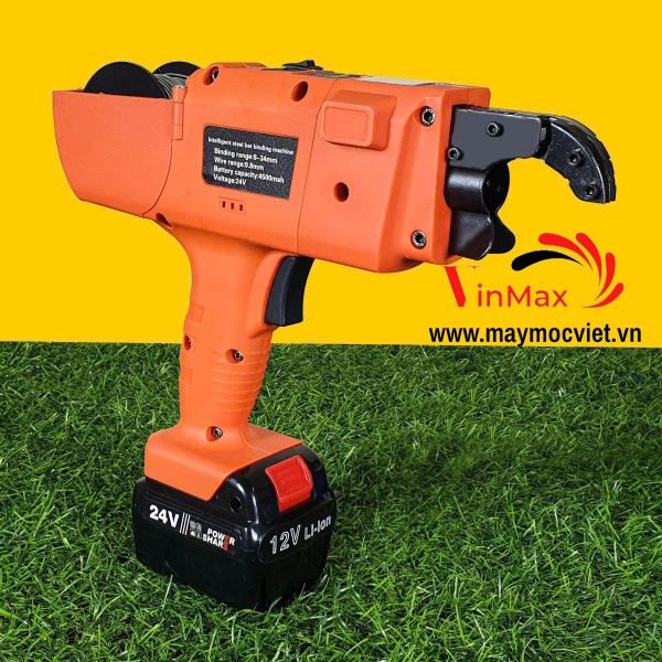 Máy buộc dây thép, kẽm dùng pin Kenpro K12