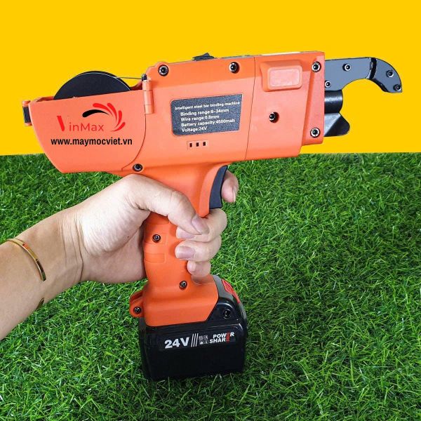 Máy buộc dây thép, kẽm dùng pin Kenpro K12