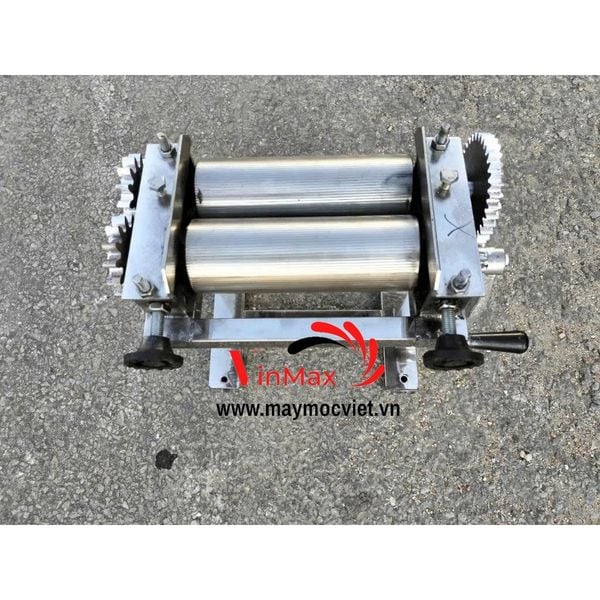 Máy Cán Mực, Cá Khô Quay Tay Inox Hàng Việt Nam CM176