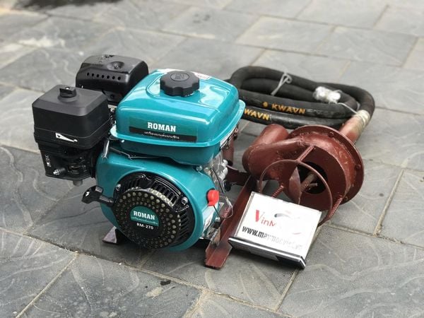 Máy hút bùn biogas cáp mềm chạy xăng 6.5HP TBH650