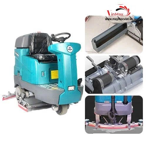 Máy chà sàn ngồi lái tích hợp quét rác Kumisai KMS D9X
