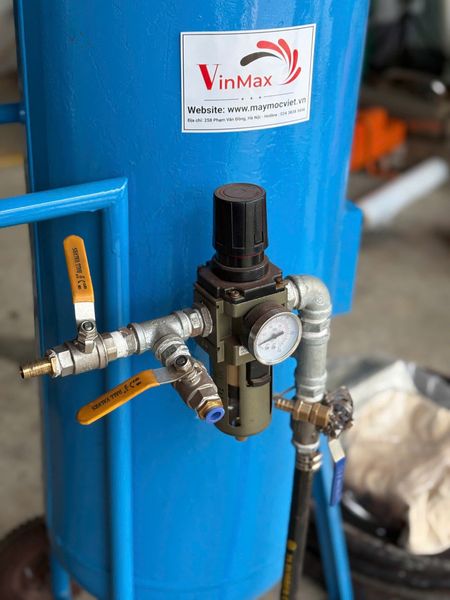 Cối Phun Cát 100L Tẩy Sơn Gỉ Turbo TBC100