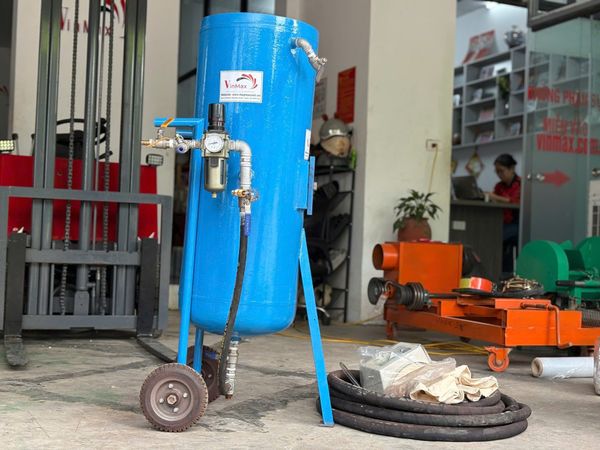 Cối Phun Cát 100L Tẩy Sơn Gỉ Turbo TBC100