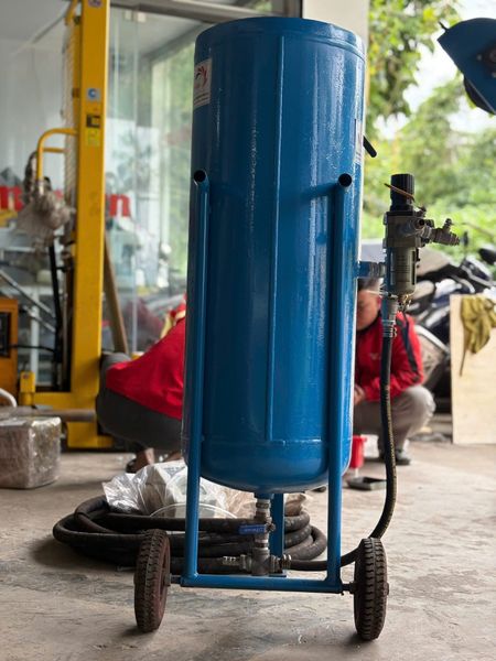 Cối Phun Cát 100L Tẩy Sơn Gỉ Turbo TBC100