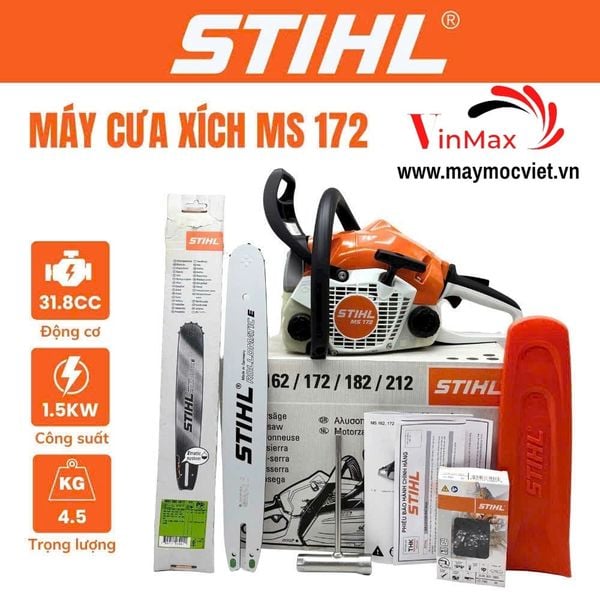 Máy Cưa Xích Dùng Xăng 14 inch STIHL MS 172