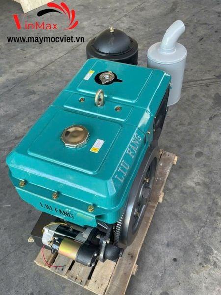 Động Cơ Diesel Liufang 36HP Mát Gió Đề Điện LF36