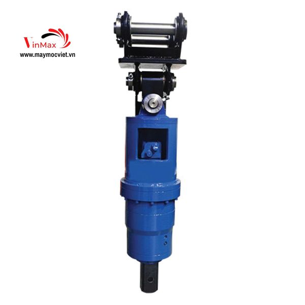 Đầu thủy lực lắp mũi khoan đất gắn cần cẩu xúc đất Turbo TB60