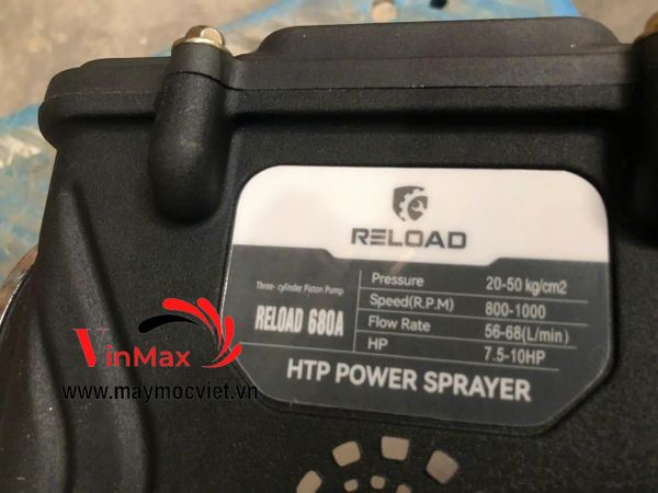Đầu Phun Xịt Áp Lực 10HP Reload 680A (Piston Sứ 33.5mm)