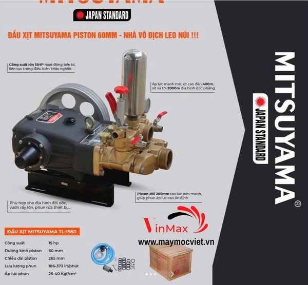 Đầu xịt 15HP Mitsuyama TL-1560