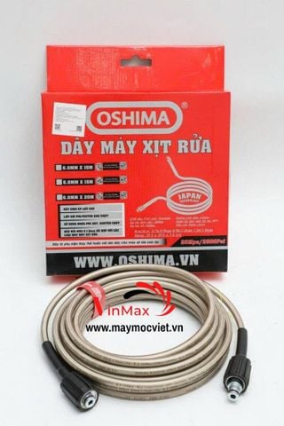 Dây xịt rửa Oshima 6.0mm x 10m 2 đầu ran 22mm