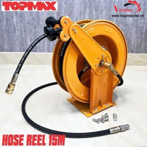Cuộn Dây Rửa Xe Tự Rút 2 Lõi Topmax 15 Mét