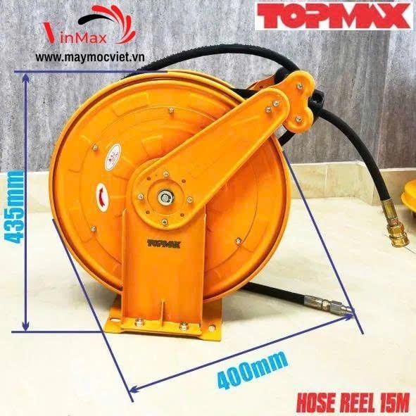 Cuộn Dây Rửa Xe Tự Rút 2 Lõi Topmax 15 Mét