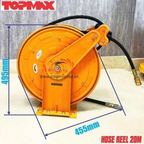 Dây rửa xe tự rút Topmax 20 mét 2 lõi thép