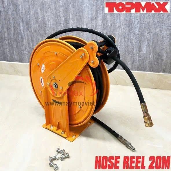 Dây rửa xe tự rút Topmax 20 mét 2 lõi thép