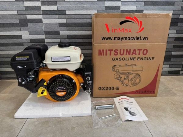 Động Cơ Xăng Mitsunato 6.5HP Cốt Thẳng Đề Nổ