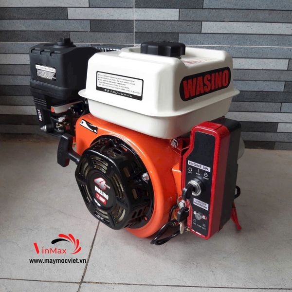 Động Cơ Xăng Wasino Đề Nổ 7.5HP Cốt Thẳng