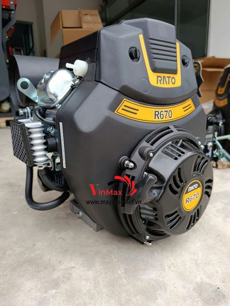Động cơ xăng đề điện Rato R670EH kèm acquy