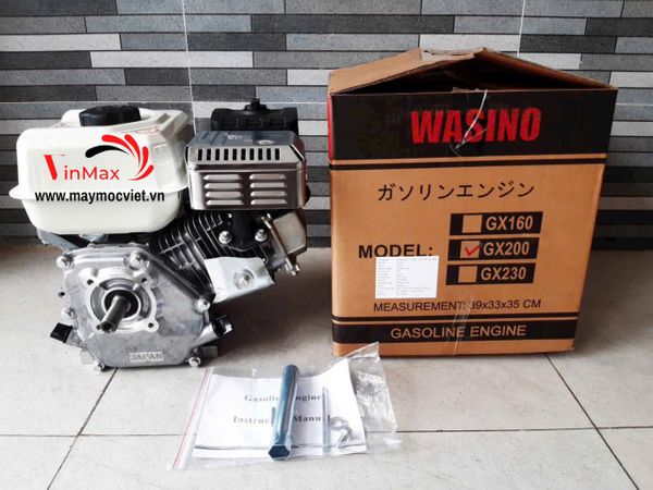 Động cơ xăng Wasino 7.5 HP cốt thẳng